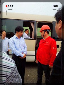 潛江市紫月路西延道路工程施工，市領導親臨現(xiàn)場視察、指導工作